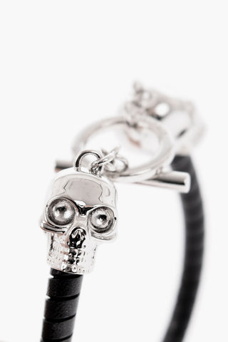 Leather SKULL bracelet