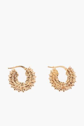 18-karat gold-plated silver Hoop Earrings