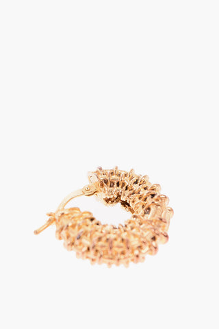 18-karat gold-plated silver Hoop Earrings