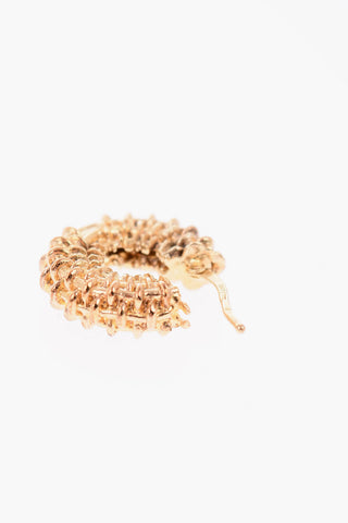 18-karat gold-plated silver Hoop Earrings