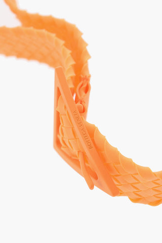 Braided Rubber Belt with Triangular Buckle 40mm