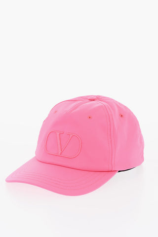Cappello da Baseball in Nylon con Logo Ricamato