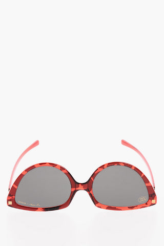MARTIN ROSE Occhiali da Sole Reversibili SOS con Montatura Cat-eye in Motivo Giraffa
