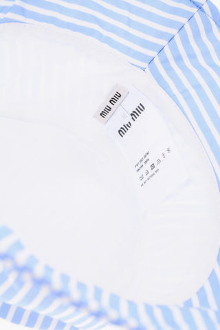 Cappelo Bucket FAILLE a Righe con Fodera in Seta