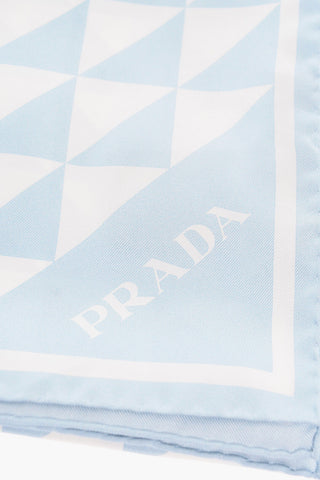 Foulard in Seta TRIANGLE con Logo in Lettering