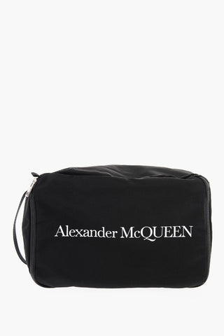 Canvas Travel Toiletry Case with Logo Print