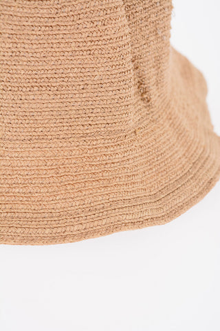Straw CHOU CHOU Bucket Hat