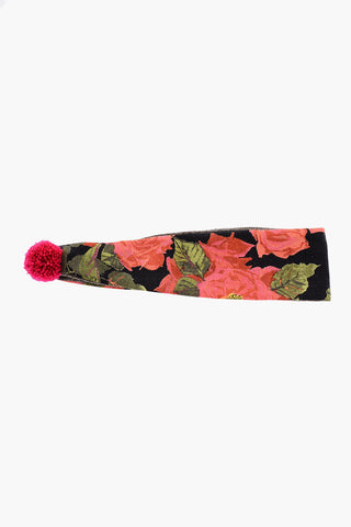 Floral Printed Bobble Heandband