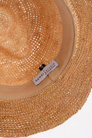 Straw ADRIAN Panama Hat with Decorative Stars