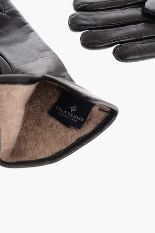 Guanti in Pelle Foderati in Cashmere