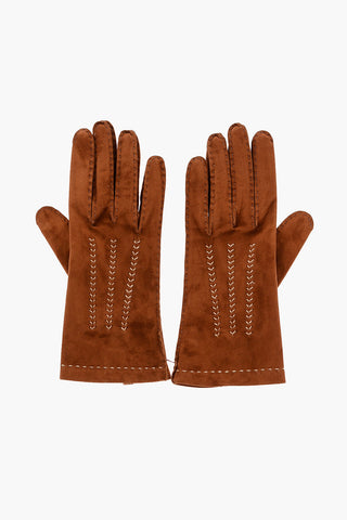 Silk Lined Suede Gloves