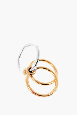 Silver THREE LOVERS Double Ring