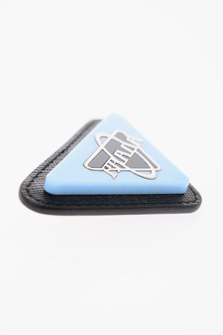 Steel and Leather PLEX Brooch