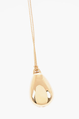 Gold-toned Silver PETAL Necklace