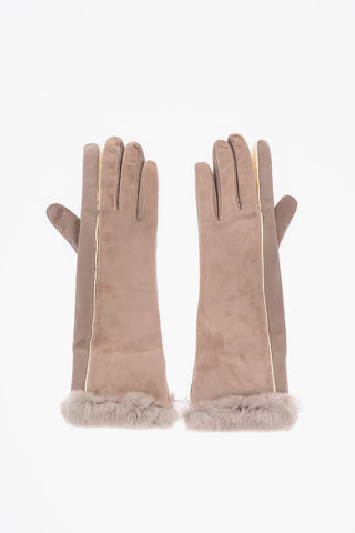 Cashmere Lined Suede Gloves
