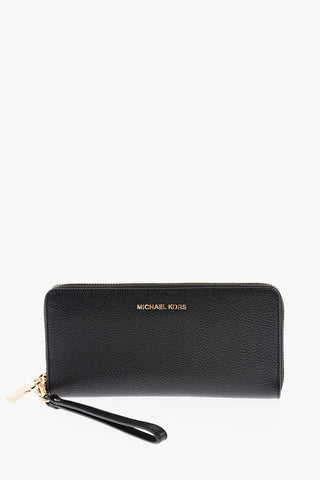 MICHAEL Textured Leather TRAVEL CONTINENTAL Wallet
