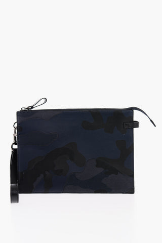 Leather and Nylon CAMOU Wrislet Pouch