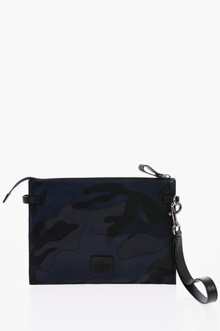 Leather and Nylon CAMOU Wrislet Pouch