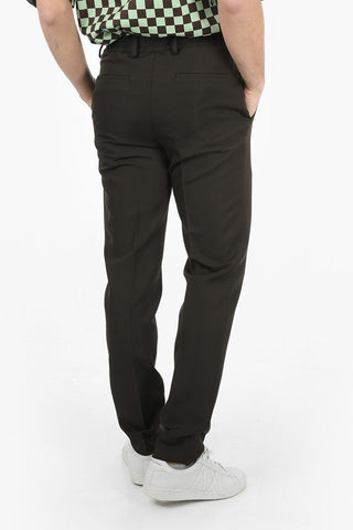 Wool-twill Single-pleated Pants