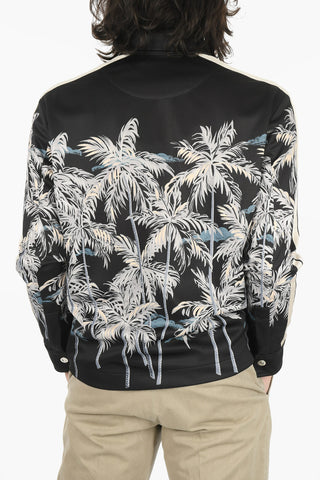 Snap Button ALLOVER PALMS Overshirt