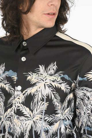 Snap Button ALLOVER PALMS Overshirt