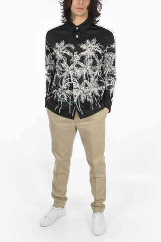 Snap Button ALLOVER PALMS Overshirt