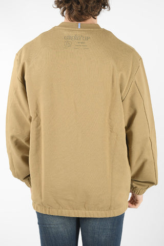 MCQ GROW UP N.9 Crew-neck Sweatshirt with Logo Patch and Embroidery