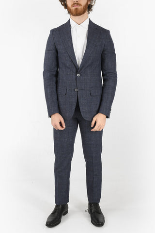 CC COLLECTION district check flax and virgin wool RETAILORED 2-button suit