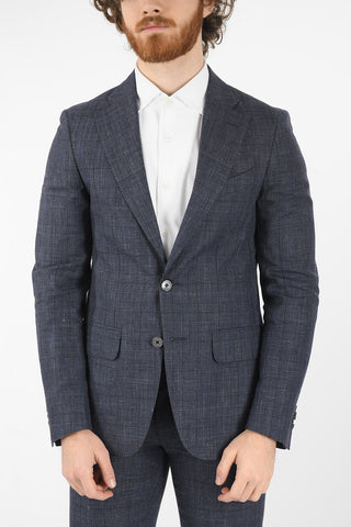 CC COLLECTION district check flax and virgin wool RETAILORED 2-button suit