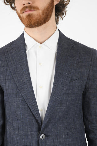 CC COLLECTION district check flax and virgin wool RETAILORED 2-button suit