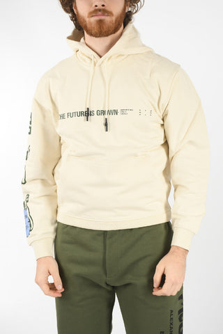 MCQ GROW UP N.9 Hoodie with Contrasting Lettering and Print