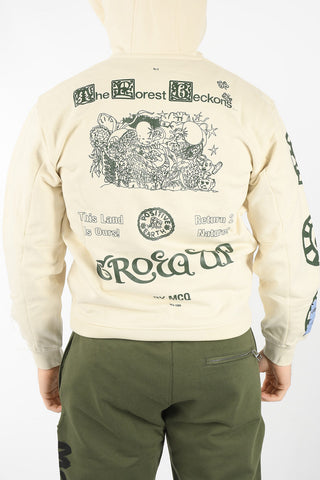MCQ GROW UP N.9 Hoodie with Contrasting Lettering and Print