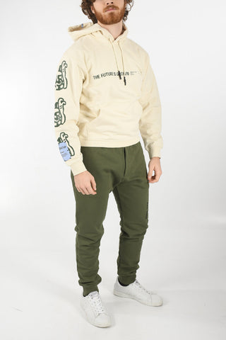 MCQ GROW UP N.9 Hoodie with Contrasting Lettering and Print
