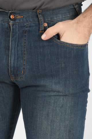 EMPORIO Jeans J45 a Gamba Diritta con Lavaggio Scuro e Applicazioni Logo 17cm