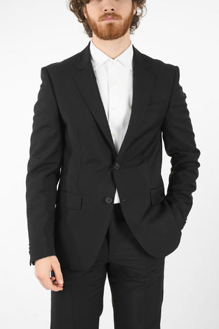 Abito in Misto Lana con Revers Classico