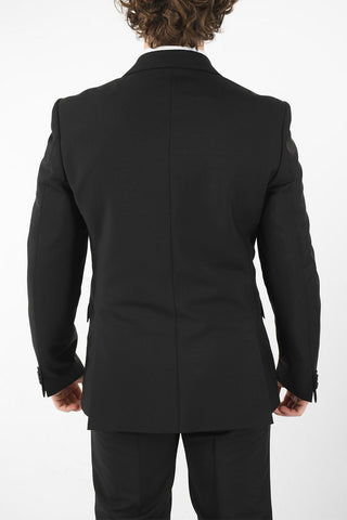 Abito in Misto Lana con Revers Classico