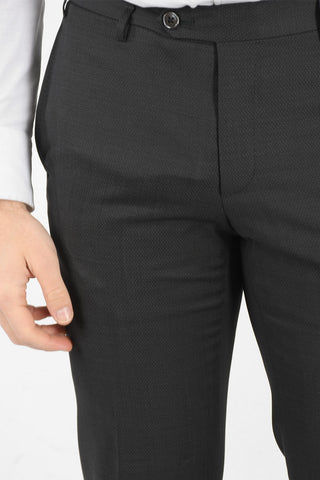 virgin wool center vent peak lapel CERIM.ACADEMY 3 piece waistcoat suit