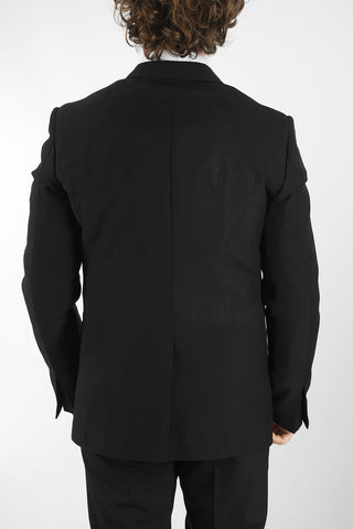 Wool-blend Slim-fit Blazer with U-lock Closure