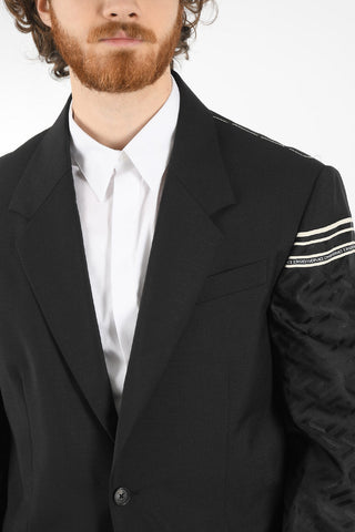 Blazer Monopetto Foderato Con Tasche Ad Aletta