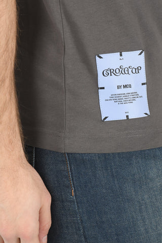 MCQ GROW UP N.9 Crew-neck T-shirt with Logo Patch and Embroidery