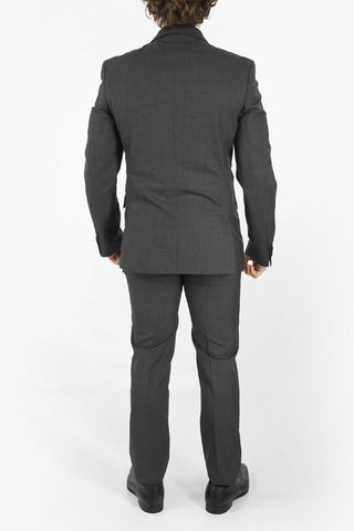 Wool Single-breasted Suit with Notch Lapel