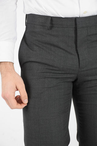Wool Single-breasted Suit with Notch Lapel
