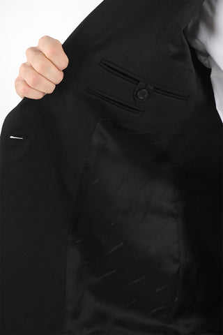 Wool Double-breasted UNISEX Blazer with Peak Lapel