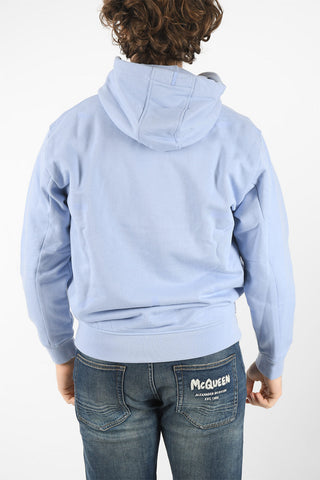 MCQ N.0 Cangaroo Pocket and Embossed Contrasting Detailing Hoodie