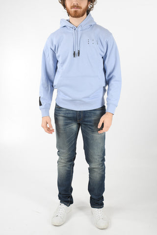 MCQ N.0 Cangaroo Pocket and Embossed Contrasting Detailing Hoodie
