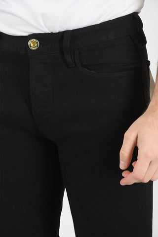 EMPORIO LAB J75 Slim-fit Denims with Back Logo Patch 17,5cm