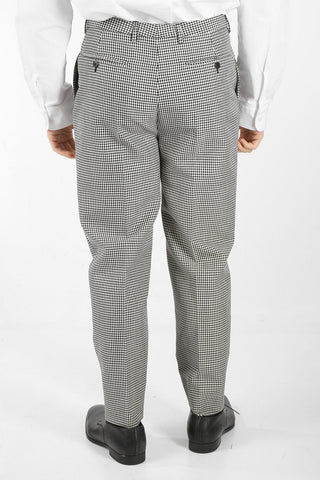 Pantaloni Sartoriali a Quadri Shepherd a Due Pinces