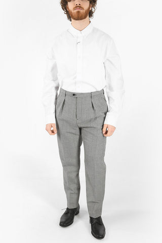 Pantaloni Sartoriali a Quadri Shepherd a Due Pinces