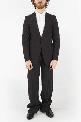 MM10 Abito 1 Bottone con Pantaloni Ampi