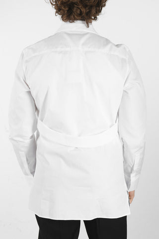 Cotton-poplin Slim-fit Shirt with U-LOCK Belt